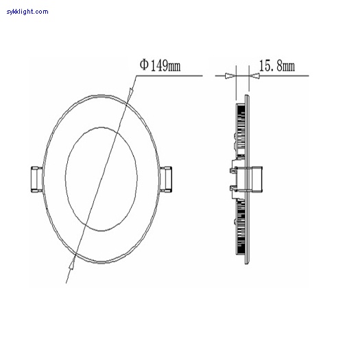 7W round panel light