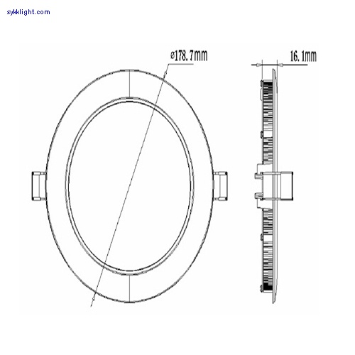 10W round panel light