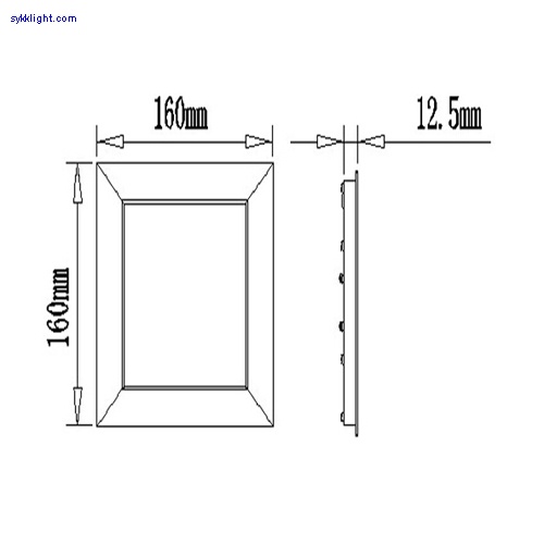 12W square mini panel light