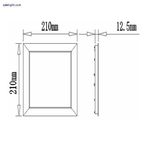 15W square mini panel light