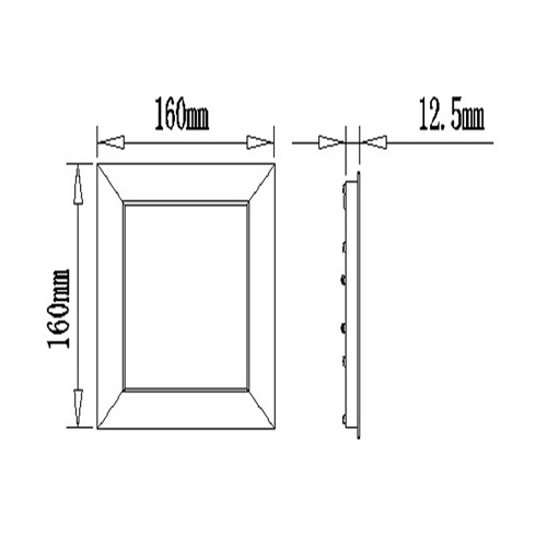 12W Cuadrado  panel de  LED ( 160*160*12.5mm)