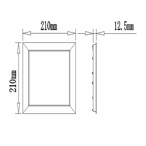 15W Cuadrado  panel de  LED (210*210*12.5mm)
