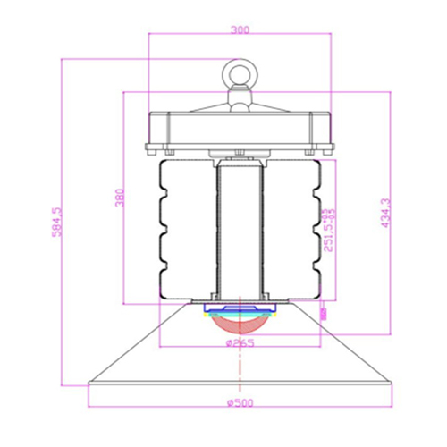 300W Campanas Industriales LED