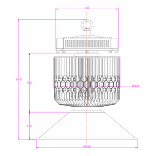 500W Campanas Industriales LED